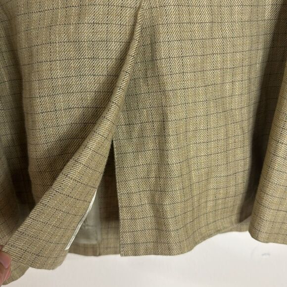 Vtg Lauren Ralph Lauren linen houndstooth Glen Plaid Blazer size 10 equestrian - Picture 13 of 13